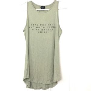 🌿2️⃣for $12🌿 Rue 21 stay positive yoga tank NWT